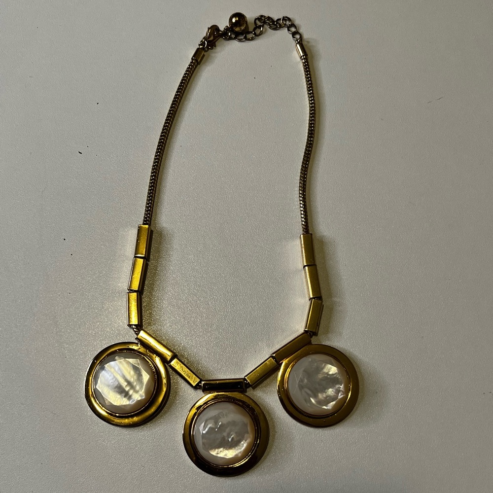 Kate spade Gold 3 stone necklace